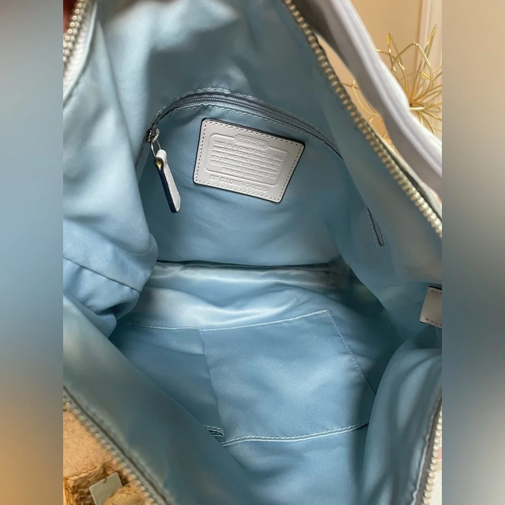 Coach Kristin Graphic Denim Op Art Hobo Bag - Picture 11 of 17